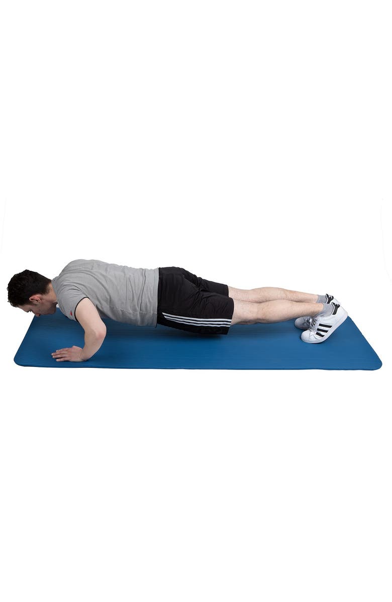 MIND READER All Purpose Extra Thick Yoga Mat & Carrying Strap, Alternate, color, 