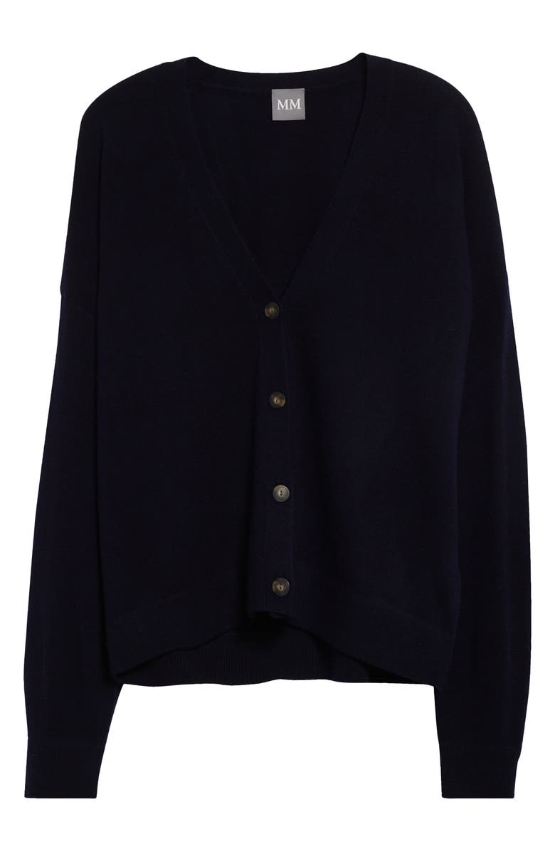 MM by Max Mara Magda Wool & Cashmere Cardigan, Alternate, color, Navy