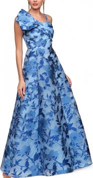 JS Collections Anya Floral A-Line Gown