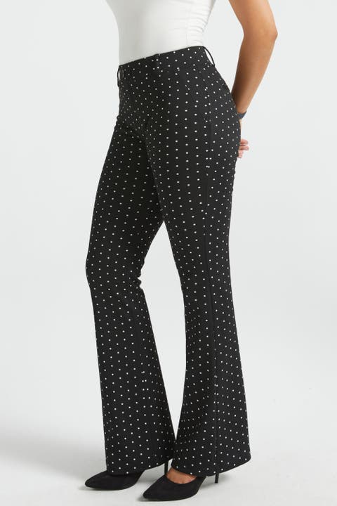Classic Jacquard Dress Pants Bootcut