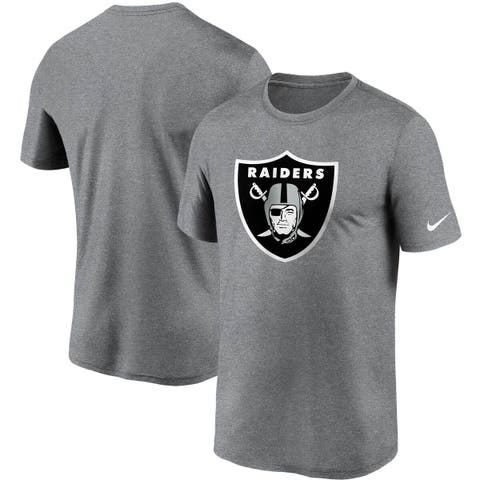 Men's Nike Heathered Charcoal Las Vegas Raiders Logo Essential Legend Performance T-Shirt