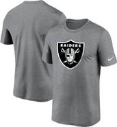 Nike Men's Nike Heathered Charcoal Las Vegas Raiders Logo Essential Legend Performance T-Shirt