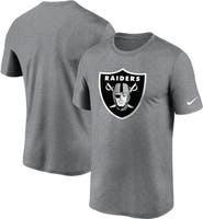 Nike Men's Nike Heathered Charcoal Las Vegas Raiders Logo Essential Legend Performance T-Shirt