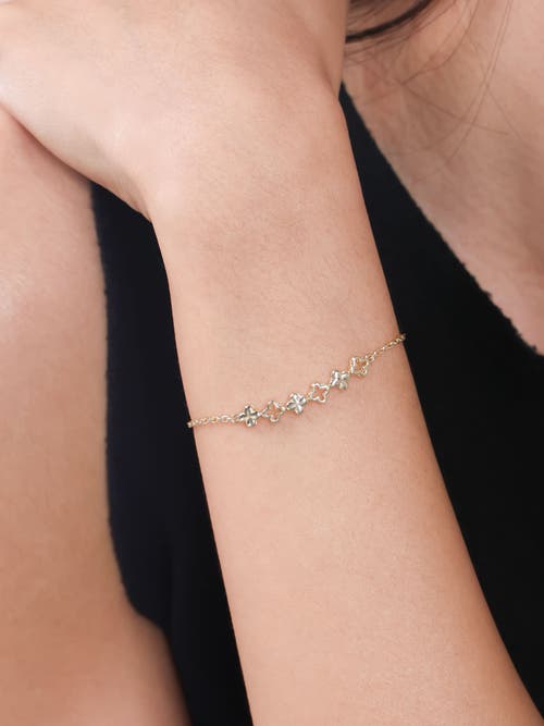 Devata Clover Chain Bracelet In Gold