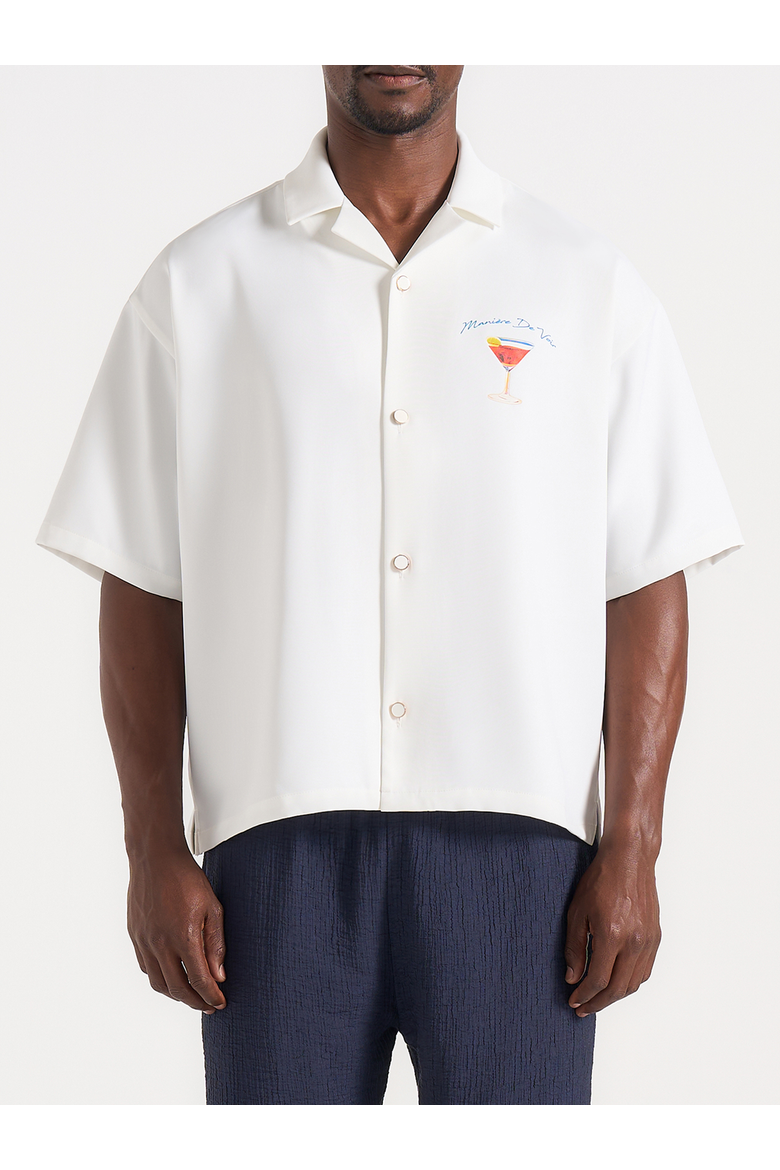 St. Barts Relaxed Fit Shirt, Alternate, color, White