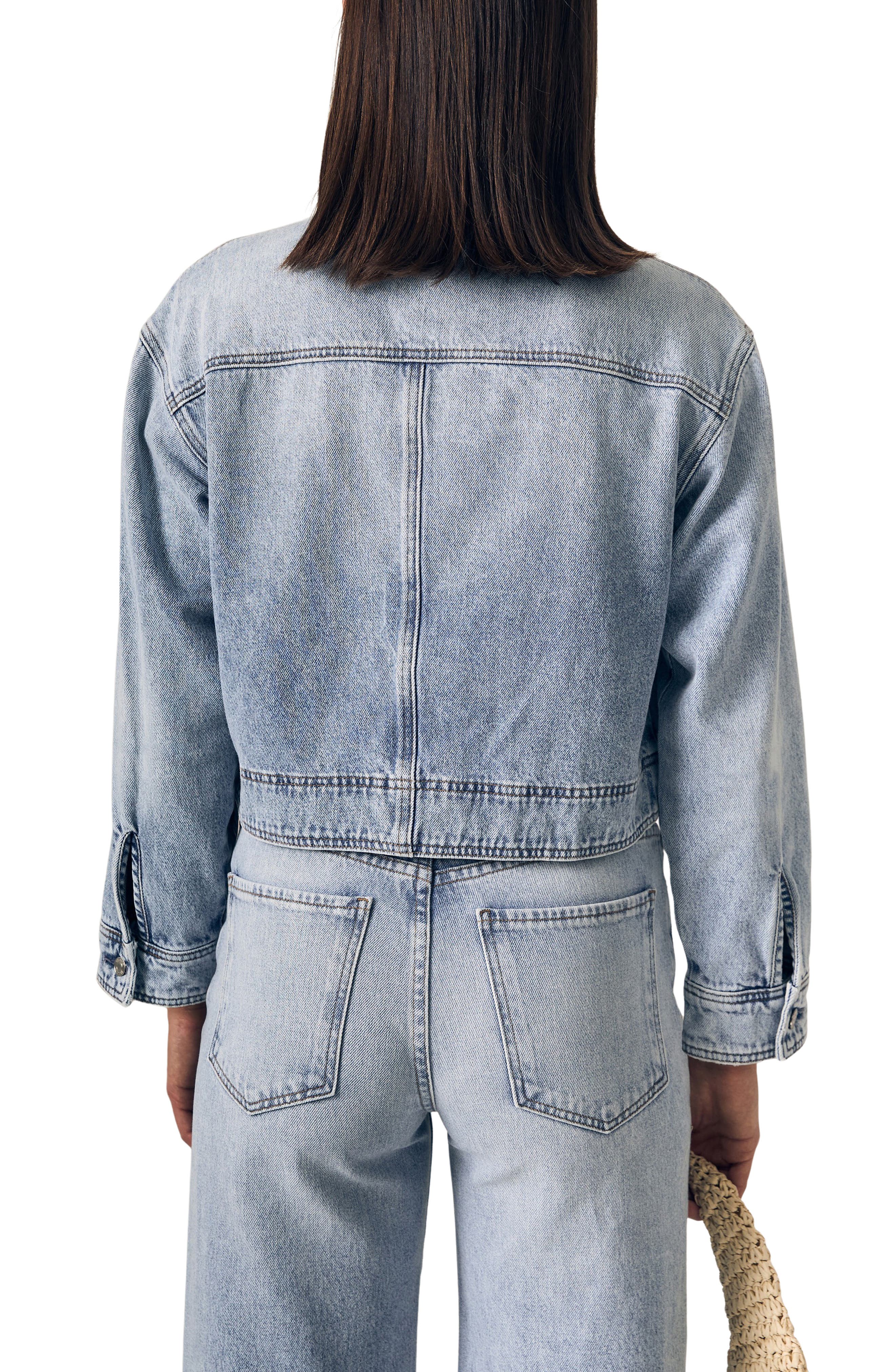 Cora Crop Denim Jacket - image 2