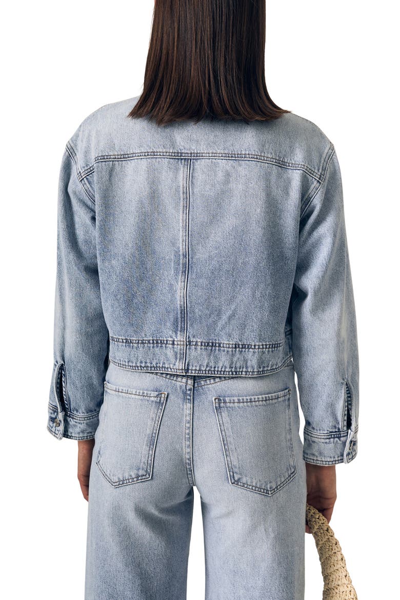 Cora Crop Denim Jacket, Alternate, color, WILD AND FREE