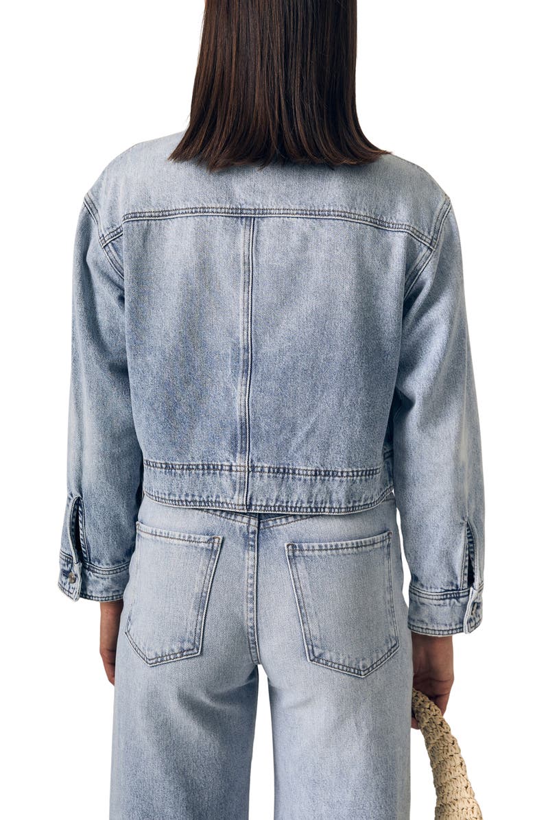 LE JEAN Cora Crop Denim Jacket, Alternate, color, Wild And Free