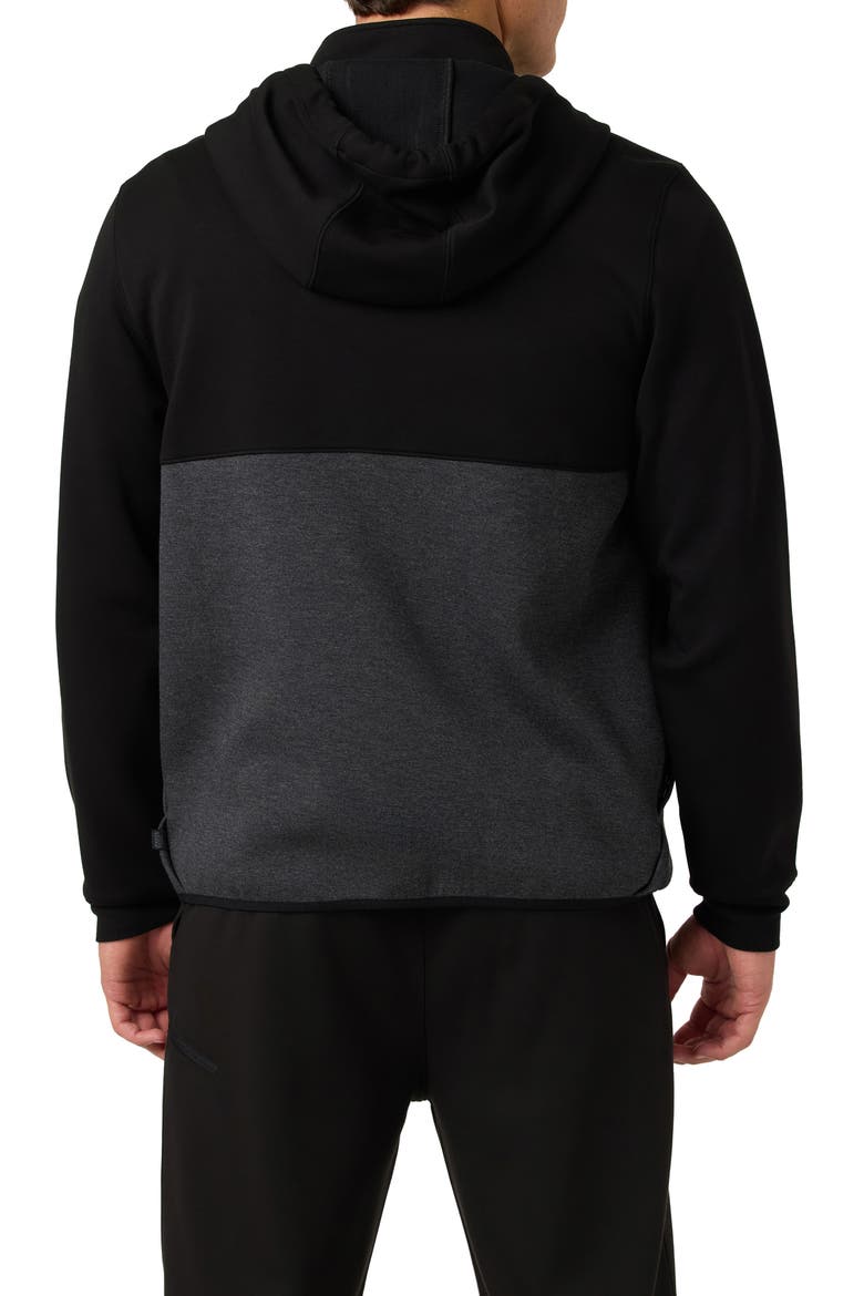 TRVLR Tech Fleece Zip Hoodie, Alternate, color, BLACK