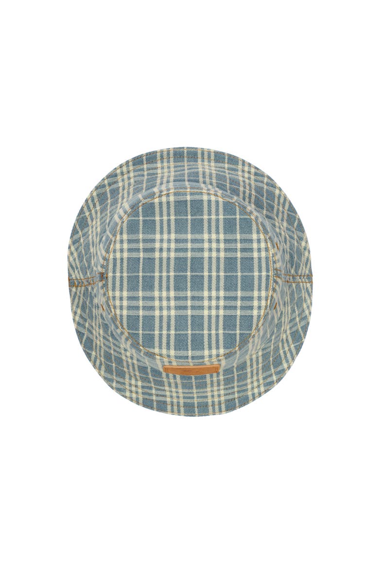 Check Denim Bucket Hat, Alternate, color, Dark indigo blue