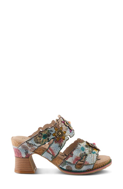 L'artiste By Spring Step Radiating Sandal In Denim Multi