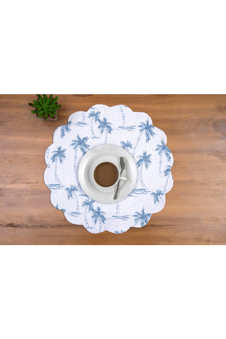 Blue Paradise Placemat Collection Sets of 6, Alternate, color, Blue