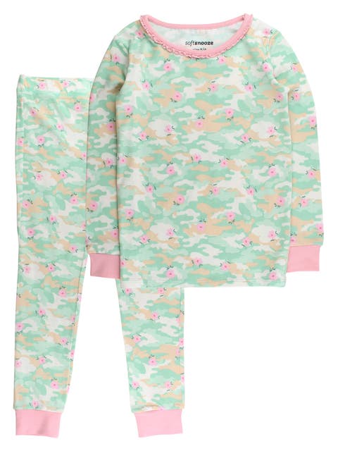 Modal Blend Ruffle Long Sleeve Pajama Set