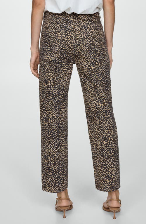 Mango Leopard Print Jeans