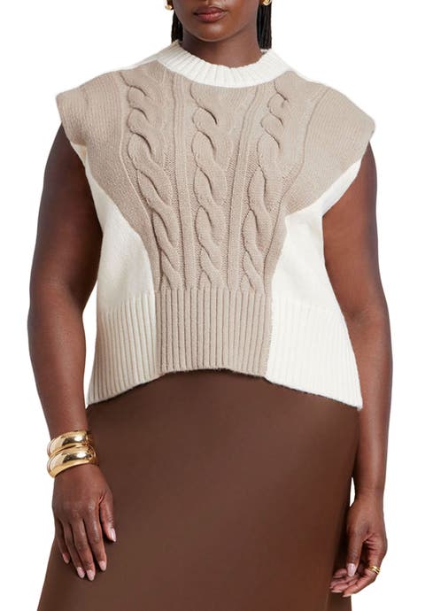 Colorblock Sweater Vest (Plus Available)
