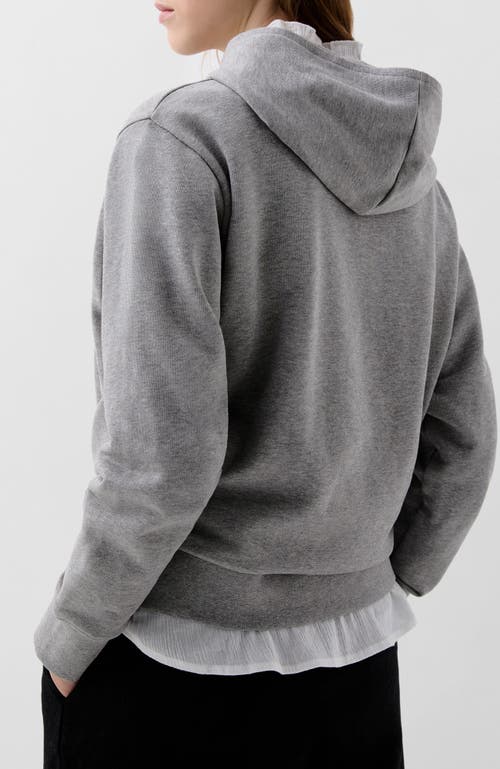 Scalpers Basic Fade Hoodie Sweater In Gray