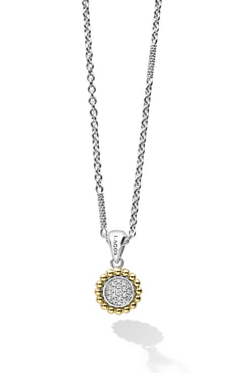 Caviar Luxe Diamond Pendant Necklace