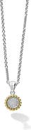 LAGOS Caviar Luxe Diamond Pendant Necklace
