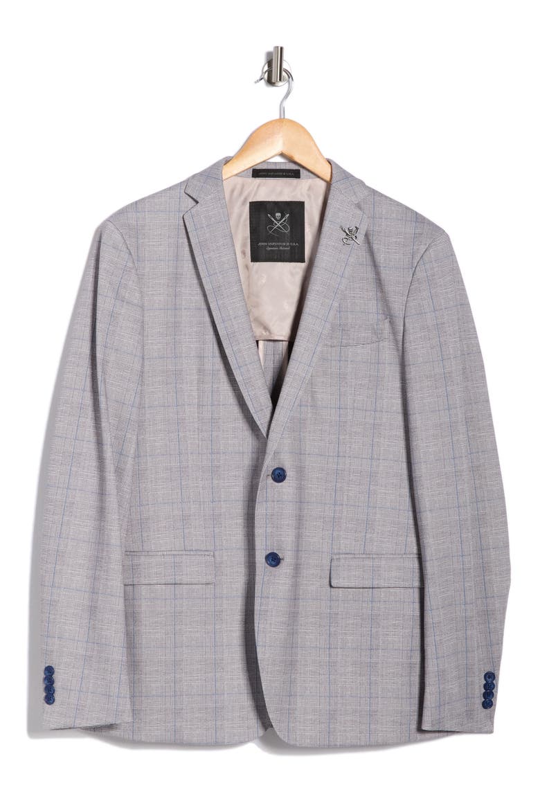 Plaid Two-Button Sport Coat, Alternate, color, TAN