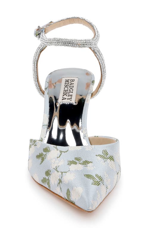 BADGLEY MISCHKA BADGLEY MISCHKA BRIDAL AUTUMN POINTED TOE ANKLE STRAP PUMP
