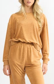 Viens Avec Moi Terry Cloth Sweatshirt