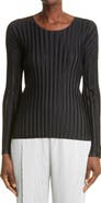 Pleats Please Issey Miyake Pleated Long Sleeve Top