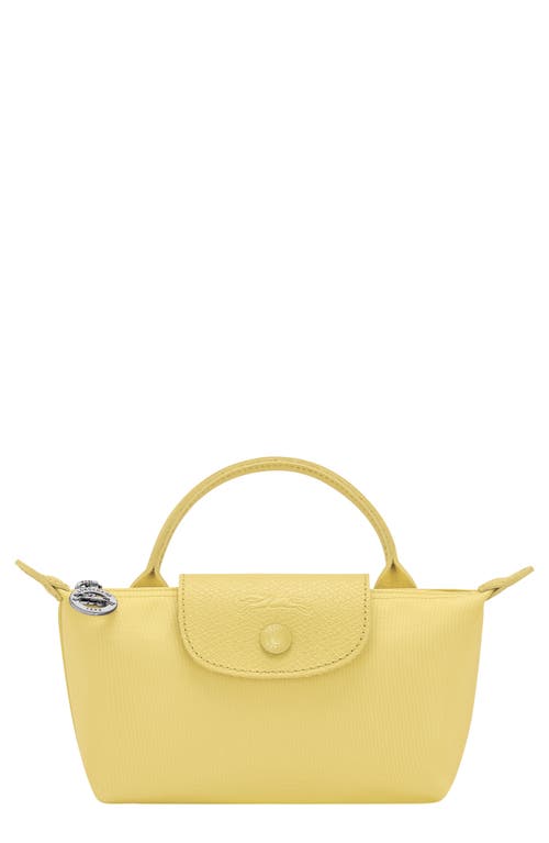 Longchamp Le Pliage One Cosmetic Case in Lime at Nordstrom