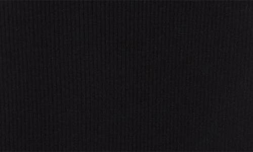 Rails Anaya Off The Shoulder Short Sleeve Ribbed Midi Dress In Black