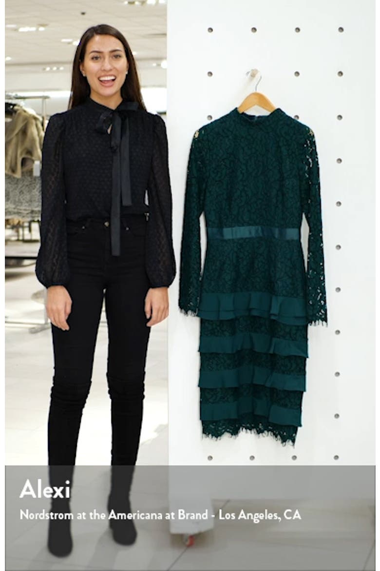 Long Sleeve Lace Dress video