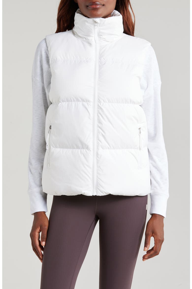 Hillside Down Vest, Alternate, color, WHITE