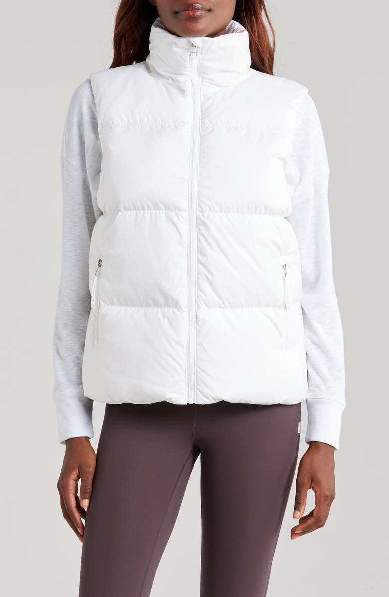 Vuori Hillside Down Vest, Alternate, color, White