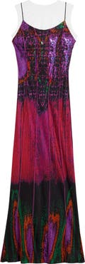 Desigual Mixed Media Print Midi Dress