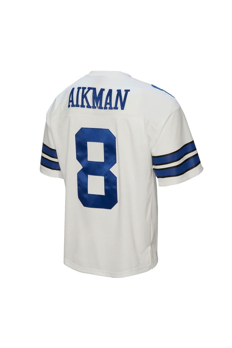 Men's Mitchell & Ness Troy Aikman White Dallas Cowboys Legacy Replica Jersey, Alternate, color, White