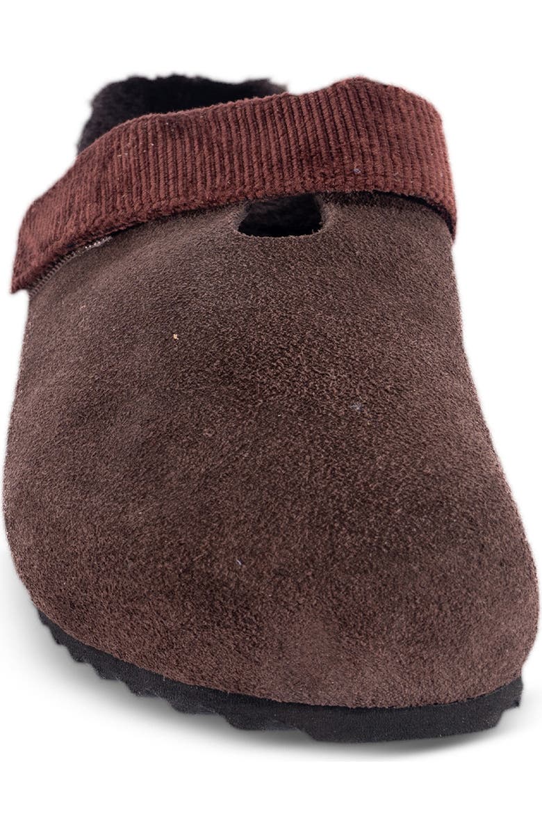 FLEKS Puente Genuine Shearling Lined Clog, Alternate, color, Espresso