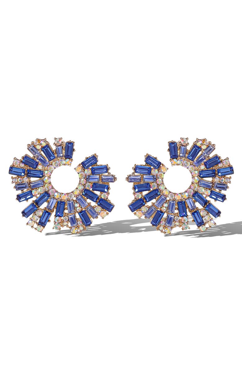 Jessica Simpson Fashion Earrings with Crystal, Main, color, Blue