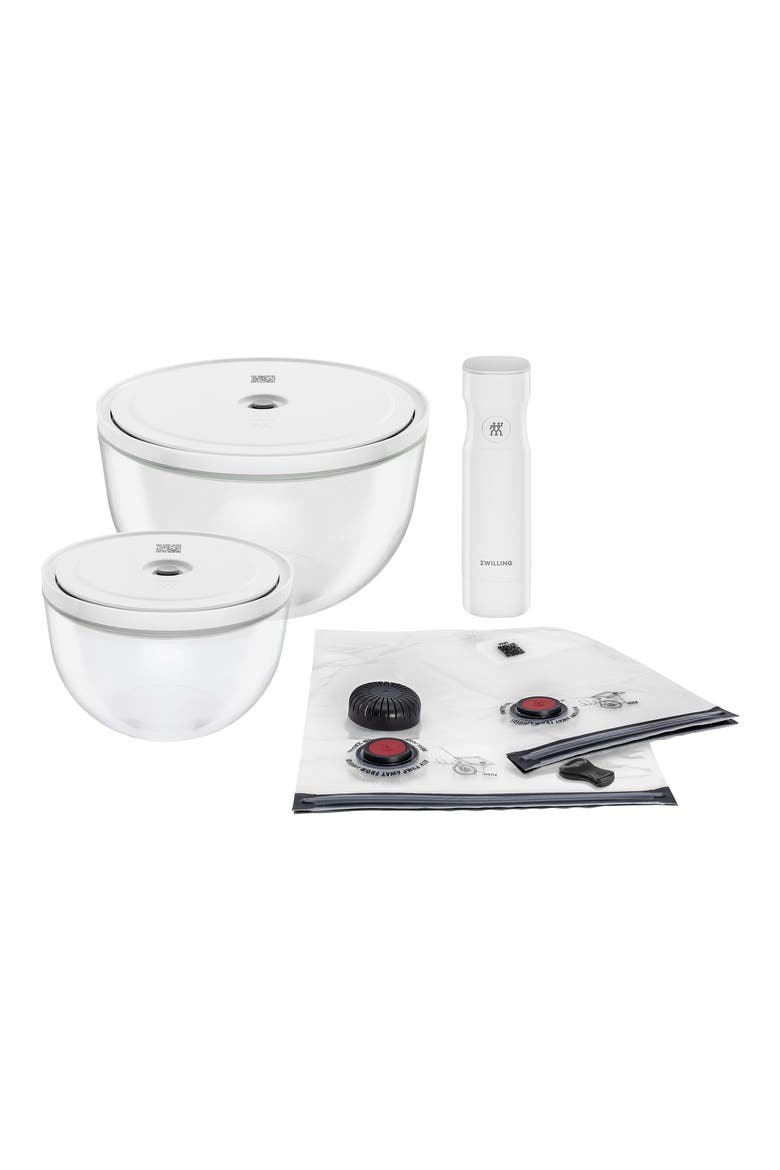 7-Piece Glass Fresh & Save Set, Main, color, CLEAR