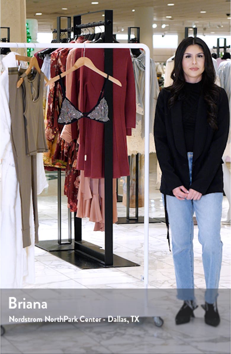 Divine Rhinestone Unlined Bralette, sales video thumbnail