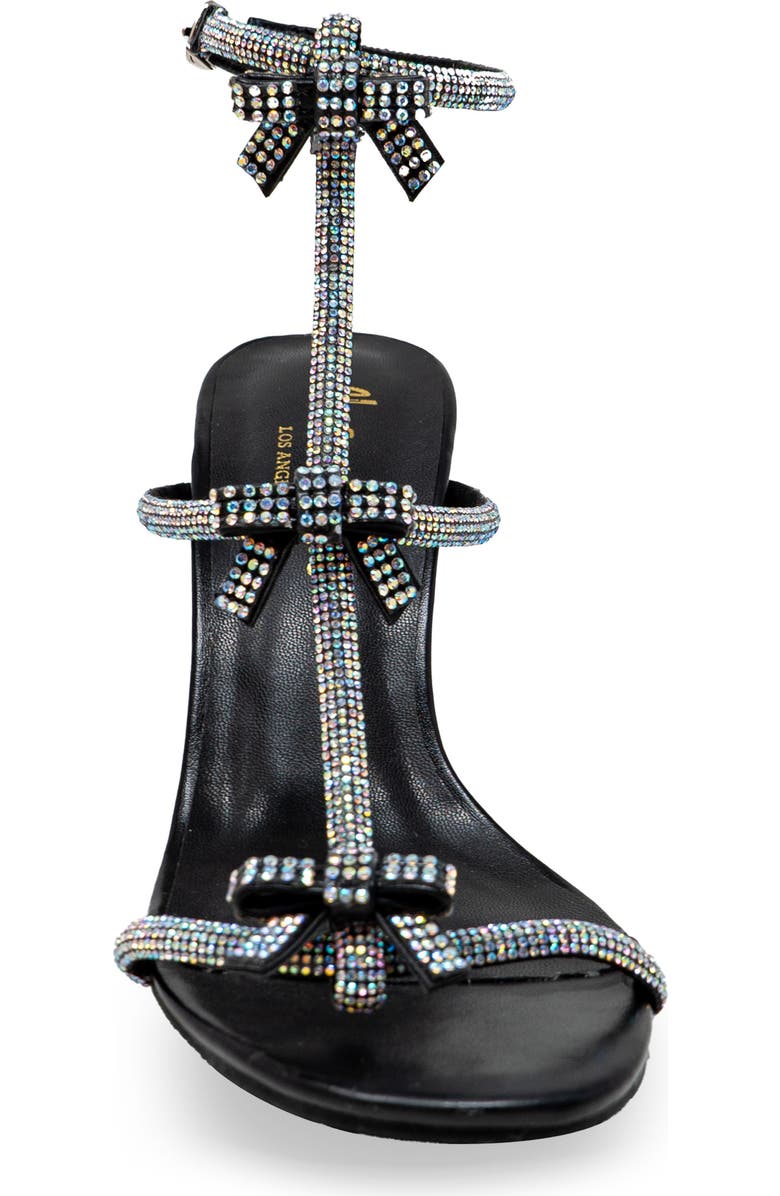 CHASE AND CHLOE Rhinestone Strap Sandal, Alternate, color,