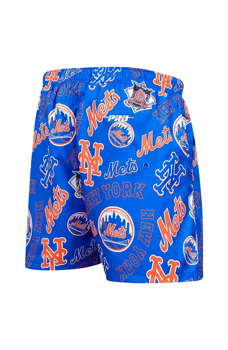 PRO STANDARD Men's Pro Standard Royal New York Mets Toss Logo Woven Shorts, Alternate, color, Royal