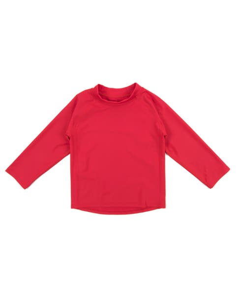 Kids Long Sleeve Rash Guard, UPF 50+ Swim Shirt