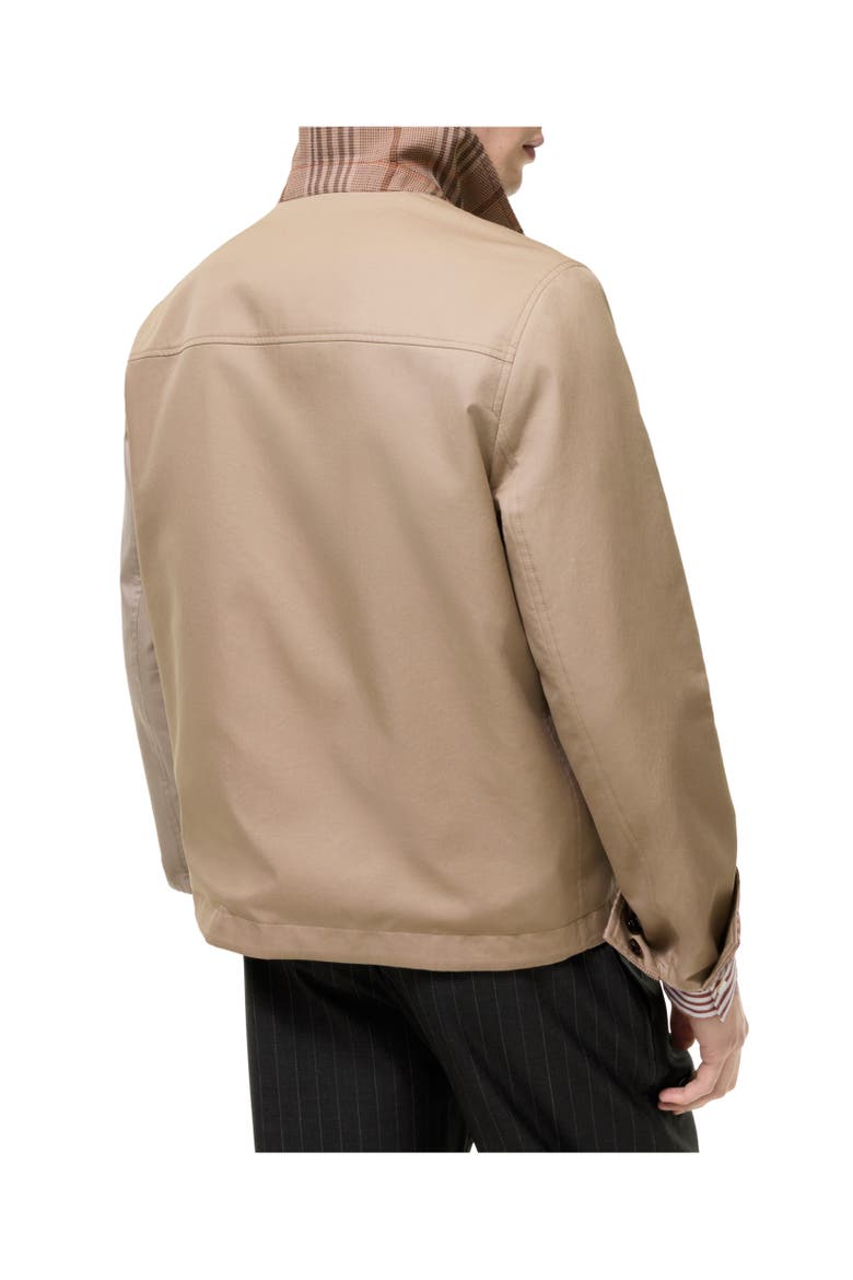 Reversible Tropical Gabardine Bloomsbury Harrington Jacket, Alternate, color, Honey beige