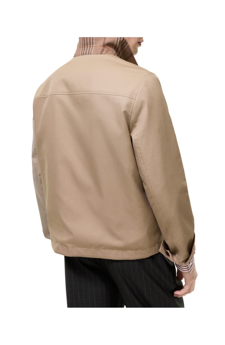 Burberry Reversible Tropical Gabardine Bloomsbury Harrington Jacket, Alternate, color, Honey Beige
