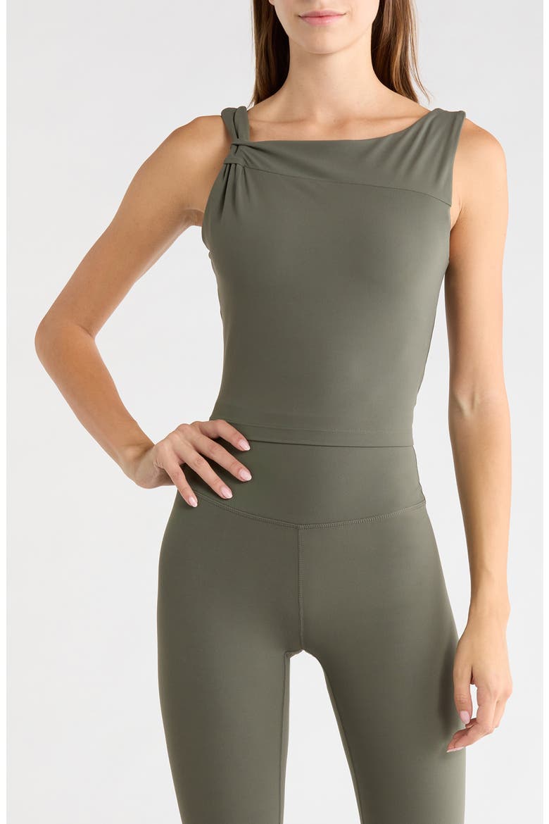 Cloud Asymmetrical Twist Performance Tank, Main, color, KAMBABA