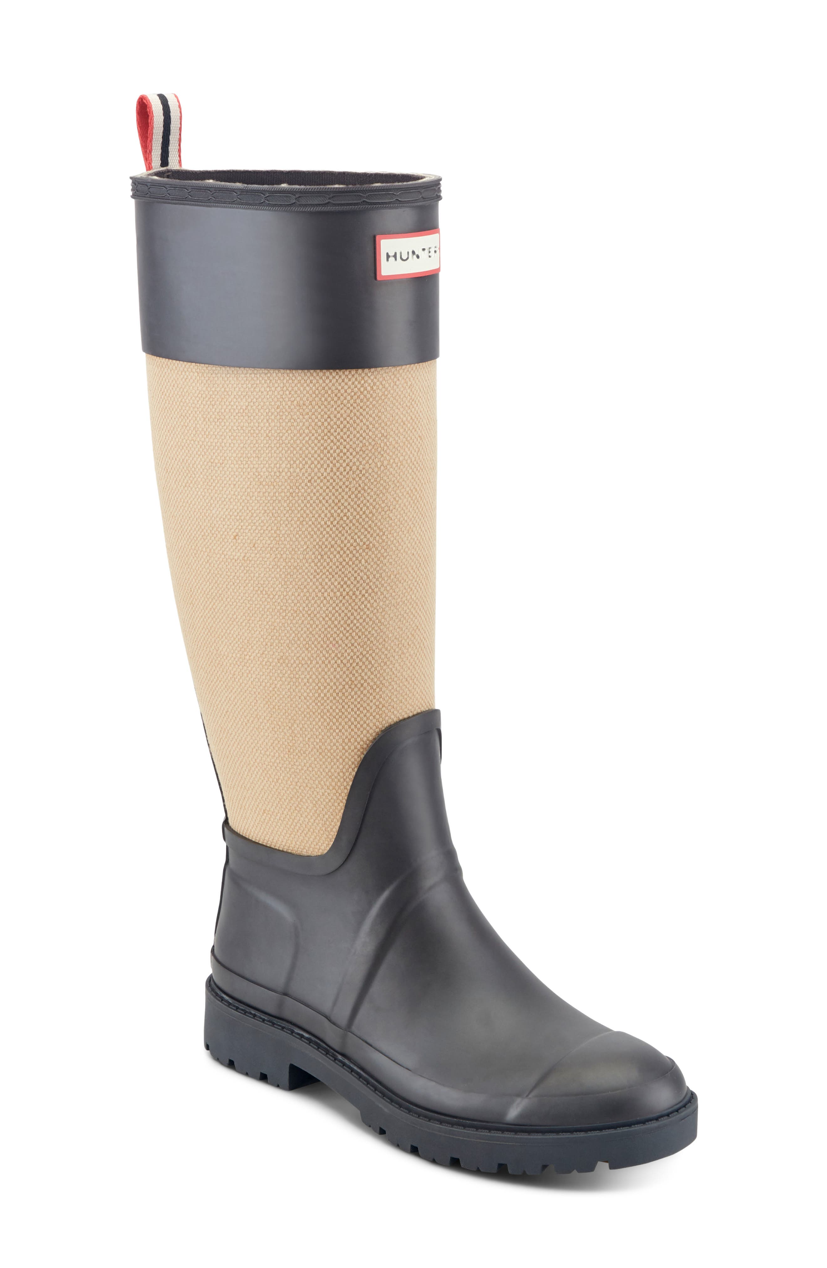 Nissa Waterproof Knee High Rain Boot, Main, color, BROWN