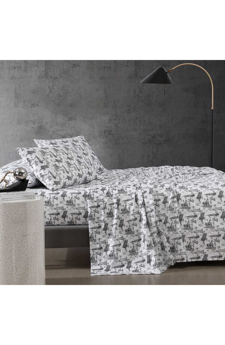 Kenneth Cole New York NYC Landmarks Sheet Set, Alternate, color,