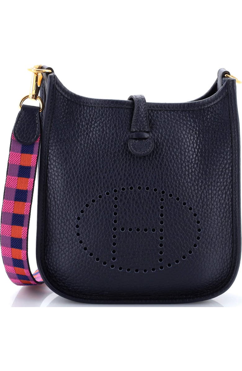 Pre-Owned Hermes Evelyne Bag Gen III Clemence TPM, Main, color, Bleu Nuit