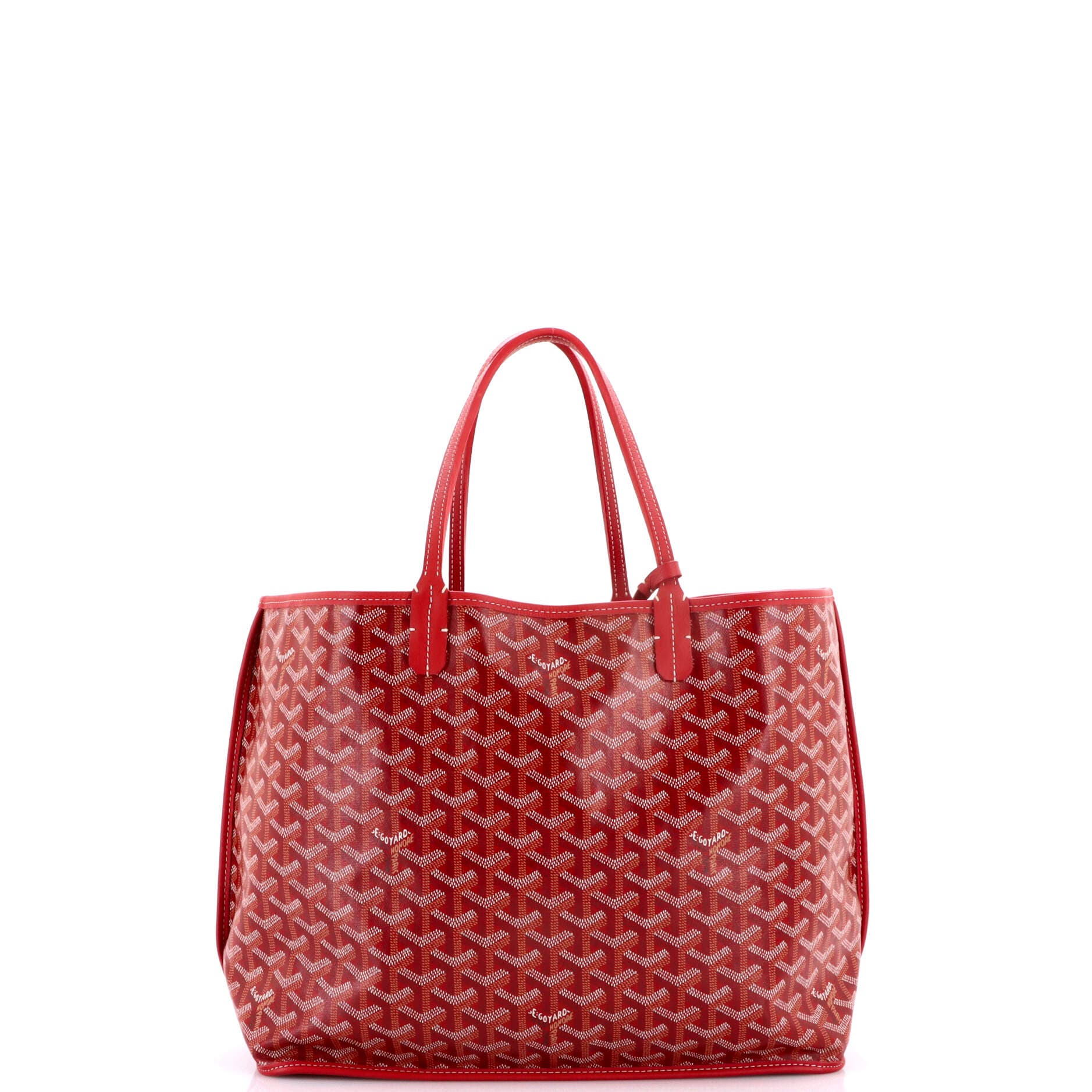 Anjou Reversible Tote Coated Canvas PM, Alternate, color, Red
