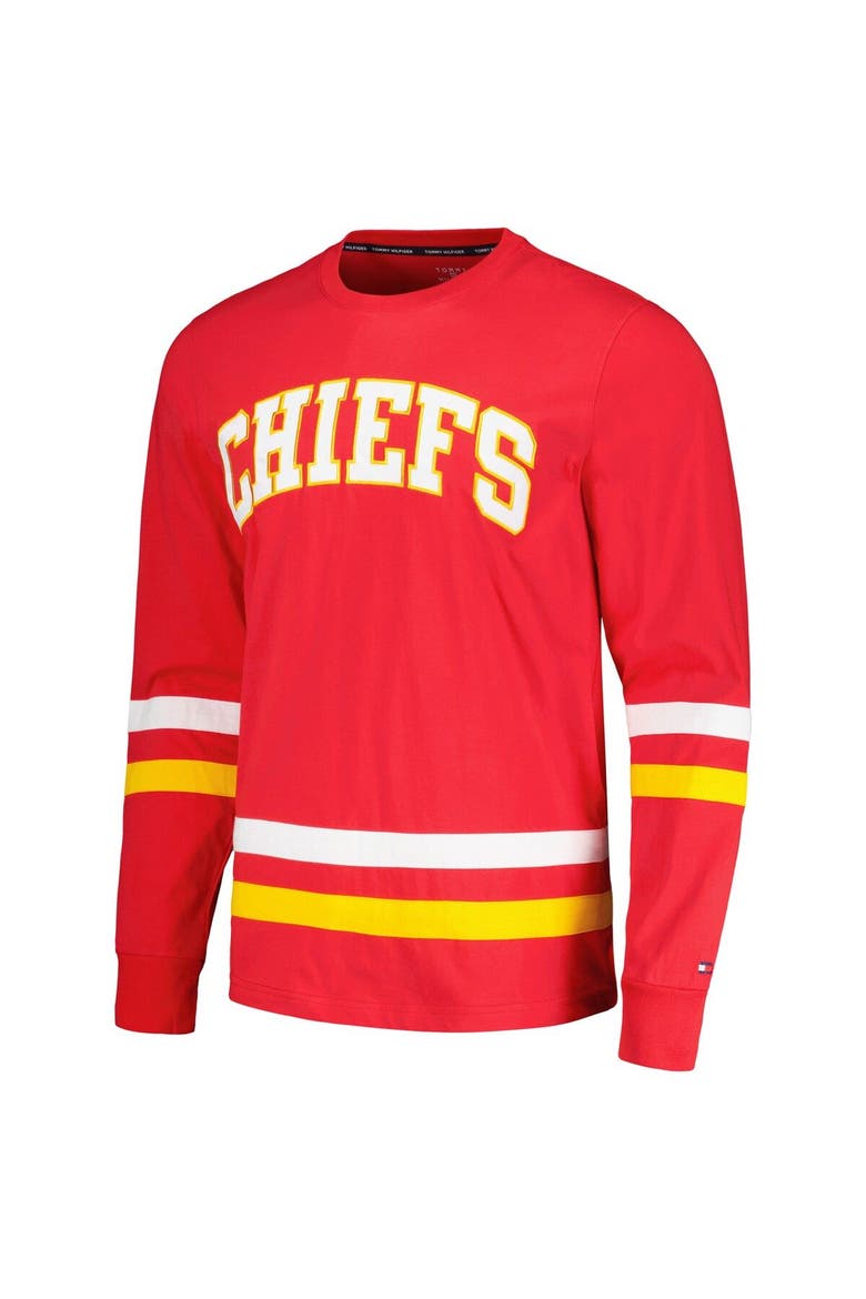 Men's Tommy Hilfiger Red/Gold Kansas City Chiefs Nolan Long Sleeve T-Shirt, Alternate, color, Red