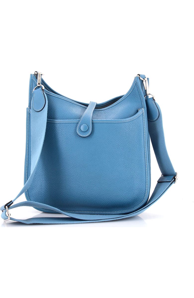 Pre-Owned Hermes Evelyne Bag Gen III Clemence PM, Alternate, color, Bleu Jean