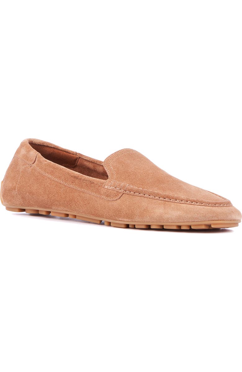 Aquatalia Qaitlin Moc Toe Weatherproof Slip-On Shoe, Main, color, Whiskey